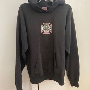 Dirt Chicks Distressed Black Hoodie